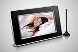 Feastronics 7 Widescreen Hi-End Digital Freeview TV (DVB-t) and Photo Frame / Media Player - sleek and stylish glossy black and silver metallic rim, with low power consumption (Max 8 watts)