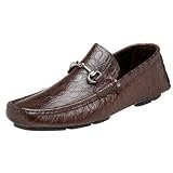 To Boot New York Mens Carter Croc Print Driving Shoe