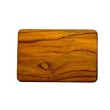 Proteak 12 by 6 by 3 4-Inch Rectangle Plank Cutting Board with Hand Grip by Proteak Renewable Forestry