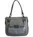 Coach Kristin Spectator Leather Zip North South Tote Bag Grey Multi 18303