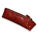 Crocodile Embossed Leather "T" Case/Cosmetic Case
