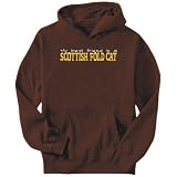 Hoodie Mens Brown  My best friend is a Scottish Fold  Cats