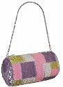 Nicole Small Sequined Multi-coloured Barrel Bag