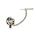 CTM® Mens Cross with Rhinestone Accent Tie Tack Pin
