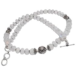 Silver Necklaces Rainbow Gemstone Jewelry 18.25 inches (gnklc281)