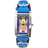 Disney Children's Mickey Mouse 99022 Blue Leather Quartz Watch with Blue Dial