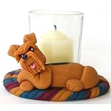 Airedale Terrier Cozy Up Votive