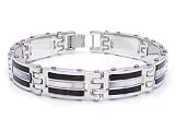 Dolan Bullock Mother of Pearl Ebony Wood Silver Bracelet