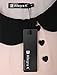 Allegra K Women Doll Collar 3/4 Sleeve Heart Button Decor Chiffon Blouse Pink L