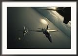 FA-18 Navy Jets in Flight over the Chesapeake Bay Framed Photographic Poster Print by Robert Madden, 36x26