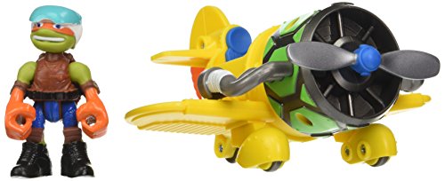 Teenage Mutant Ninja Turtles Pre-Cool Half Shell Heroes Stunt Jet with Michelangelo Vehicle and Figure