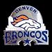 Glossy NFL Team Pin - Denver Broncos