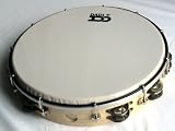 Professional Tambourine (Tunable, Headed 12. Wood Finish)