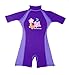 Girls Purple Floating Swimsuit Sun Protection Swim Suit SPF+50 Flotation Suit Size Small for Kids Age 1.5-3.5 Years Old