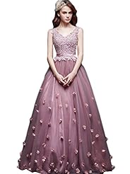 Off the Shoulder Floral Print Lace Organza/Polyester/Silk Prom Dress/Party Dress/Wedding Dress 