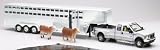 New Ray Toys, 10913S, 1:32 scale, diecast Ford F 350 super duty fifth wheel truck with livestock trailer, 6 pcs., blue and silver 41UKykUYlcL. SL160 New Ray Toys, 10913S, 1:32 scale, diecast Ford F 350 super duty fifth wheel truck with livestock trailer, 6 pcs., blue and silver