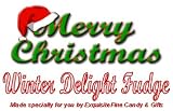 Merry Christmas Hat Winter Delight Fudge