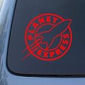 PLANET EXPRESS - Futurama - Vinyl Decal Sticker #A1458 | Vinyl Color: Red