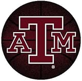 4' Round Texas A&M Aggies Basketball Rug
