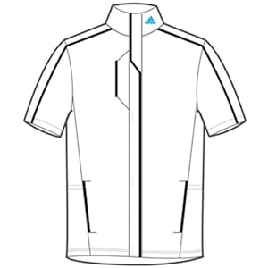 Adidas Golf Men's Gore Tex 2-Layer Short Sleeve Tee, White, X-Large