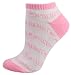 Green Bay Packers Pink Womens No Show Socks