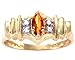 14K Yellow Gold Gemstone and Diamond title=