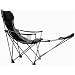 Travel Chair with Footrest - Gray/ Black