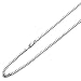 Men's Sterling Silver 3mm Italian Solid Curb Link Chain Necklace(16, 18, 20, 22, 24, 30 Inch)