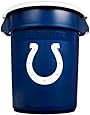 Rubbermaid Commercial Team Brute 32-Gallon Trash Can and Lid, Indianapolis Colts