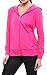 Women Lightweight Cotton Zip-Up or Pullover Hoodie with EttelLut Hair Band