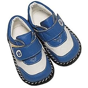 Papush Baby Walking Shoes - Blue & White