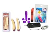 CalExotics Super Veined Latex Multi-Speed Vibrator Bundle - Adult Toy Sex Kit