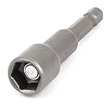 uxcell 磁気ナットドライバセッター　六角スパナナット　6mmのシャンク　10mm六角ソケット　65mmの長さ