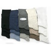 Specialist item: Womens plain non elastic top casual socks (Pack of 6)