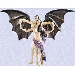 Medieval statue Gothic Dark Vampire love Wall Sculpture (The Digital Angel)