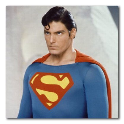 Christopher Reeve Color Box Canvas Print - Gallery Wrapped - (12x12 Inches - Superman)