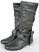 Couture Discount Damenstiefel Fashion Slouch Boots (ST120B), grau