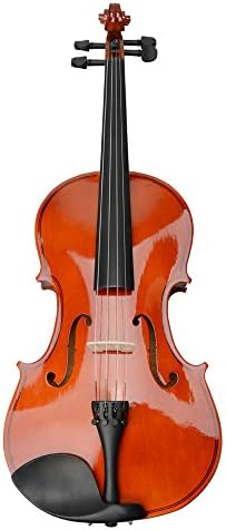 Micromall 16" Natural Wood Acoustic Viola + Case + Bow + Rosin Set , Wood Color