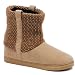 Womens Mohair Tan Sweater Knit Bootie Slippers Dearfoam