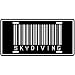 NEW " SKYDIVING BARCODE " LICENSE PLATE SIGN SPORTS