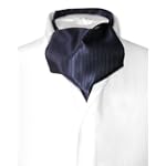 Antonio Ricci ASCOT Solid NAVY BLUE Color Cravat Men's Neck Tie