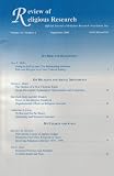 Review of Religious Research (Volume 42, Number 1, September 2000) (On Risk and Religiosity/On Religion and Social Movements/On Church and State)