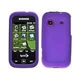 Purple Rubberized Hard Plastic Case for Samsung M380 Trender
