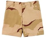 CAMO - Tri-Color Desert Camo - Military Gear - Kids Camo B.D.U. Shorts