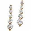 Journey Vertical Diamond Slump Earrings