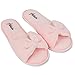 Aerusi Cozy Women's Splash Spa Bedroom Home Slide Slipper House Slipper