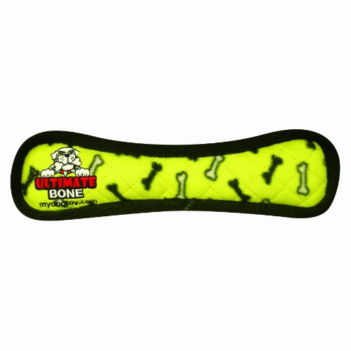 Tuffy's Ultimate Bone Dog Toy - Yellow Bones