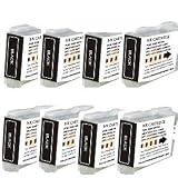 8pk Lc-51 Black Compatible Ink for Brother Mfc-240c 3360c Lc51bk