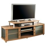Honeydew /Charcoal Widescreen TV Stand with Doors City Life Collection by South Shore Furniture - 42