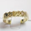 14K Yellow Gold Natural Cognac Diamond Ring